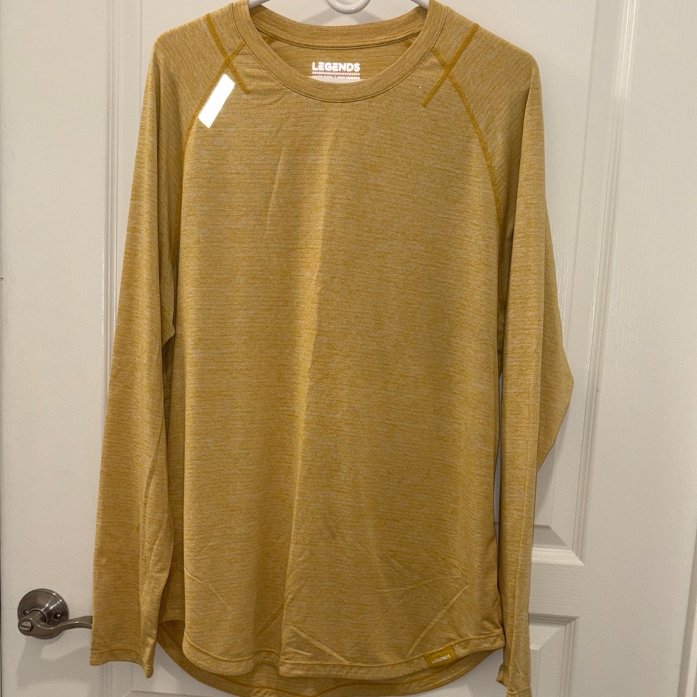Legends Men's Long Sleeve Tee - Gold